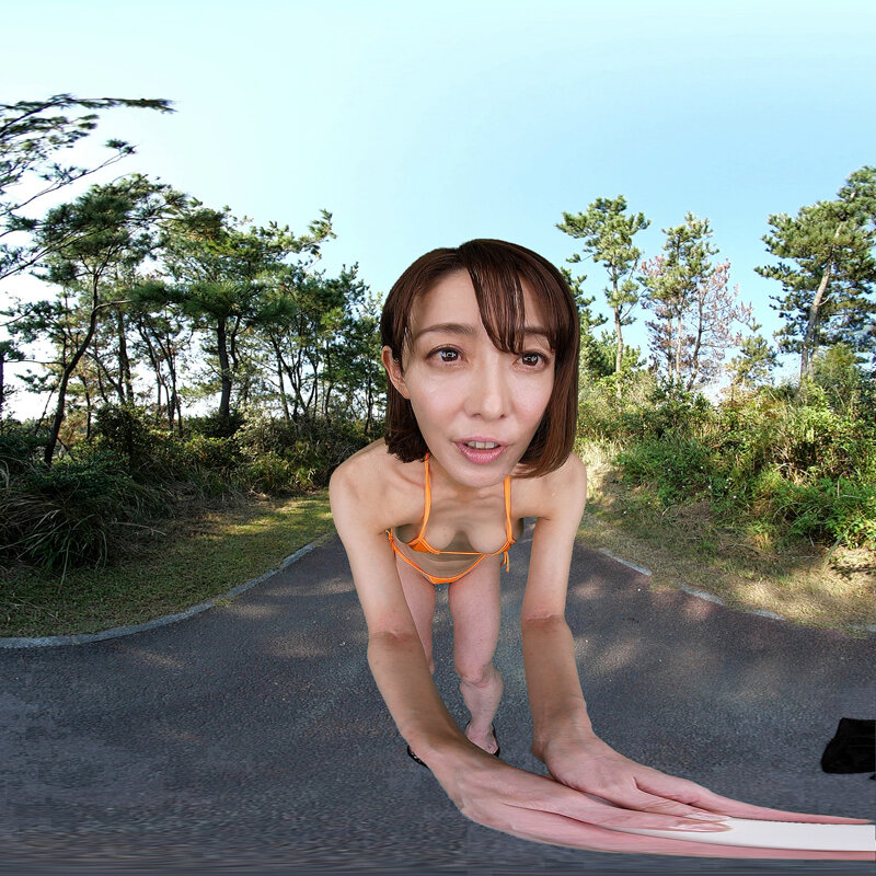 【VR】「ギリギリ着エロVR 露出狂の女」 見られたい願望強めの破廉恥熟女 松山まなか h_1763hrgr00003