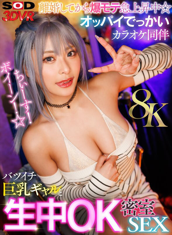 【VR】【8K】ちぃーす！ボイーン！☆離婚してから爆モテ急上昇中☆オッパイでっかいカラオケ同伴バツイチ巨乳ギャルと生中OK密室SEX 13dsvr01771