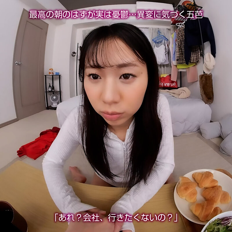 【VR】【8KVR】ストレス軽減 元気回復VR ボクは今日…同棲中の彼女の一言で救われた。五芭 crvr00380
