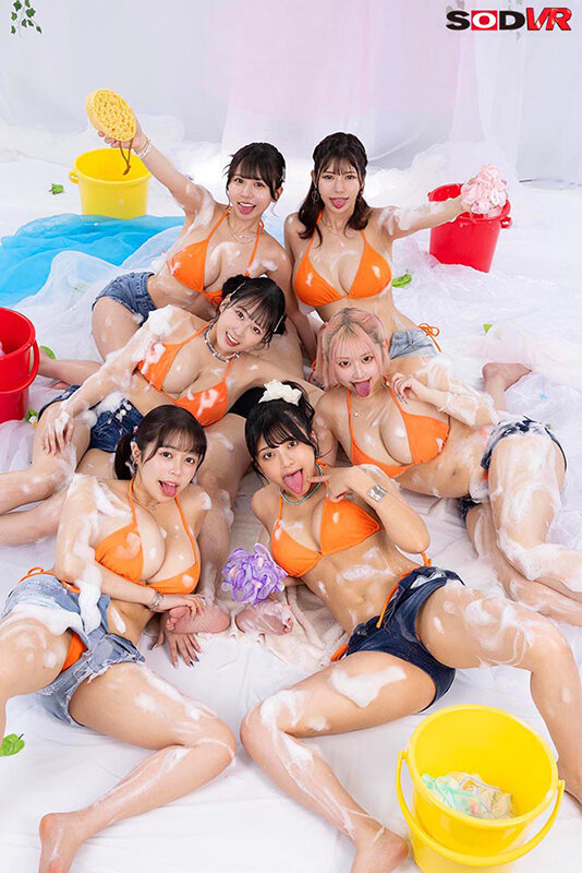 【VR】【8K】CHINPO WASH VR ビキニ整備士6人による全身淫乱点検 全身舐められ！洗われ！究極ハーレム 13dsvr01821