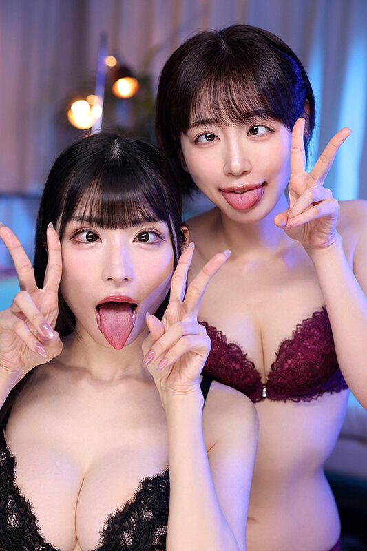 【VR】Wアヘ顔共演作品！アヘ顔感染パンデミック ～感染してしまった美人姉妹～ 胡桃さくら・美咲かんな サンプル