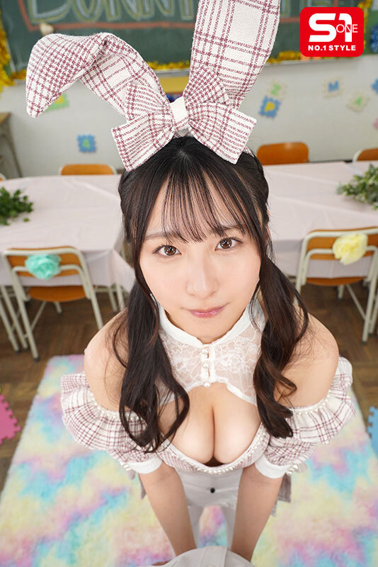 【VR】学園ヒロイン希空ちゃんが文化祭でSEXYバニーに大変身 こぼれ落ちそうな魅惑の谷間 恥じらう姿がヤバすぎて我慢できず教室で不純性交 新木希空 サンプル