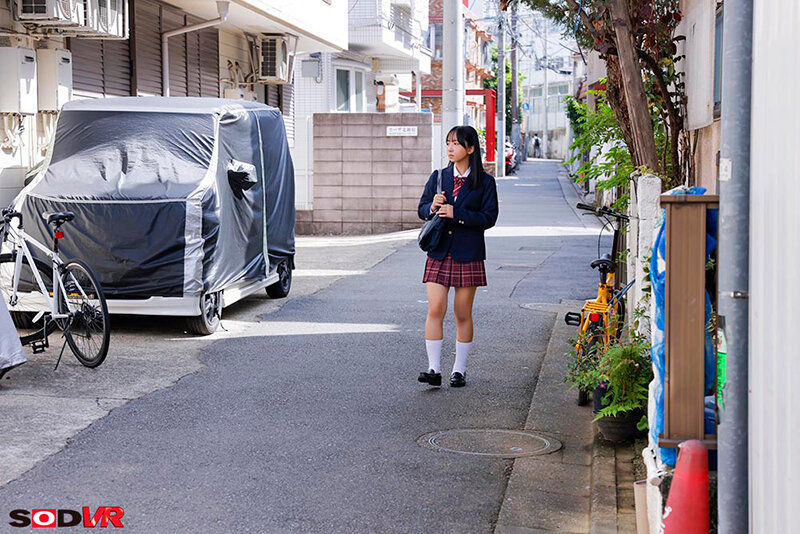 【VR】【8K】大人しくて清純な女子●生をストーキング追跡。自宅に押し入って何度も中出しレ×プ サンプル